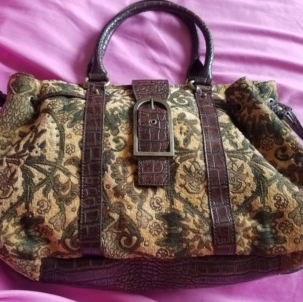 Emilie M. Tapestry Paisley print handbag